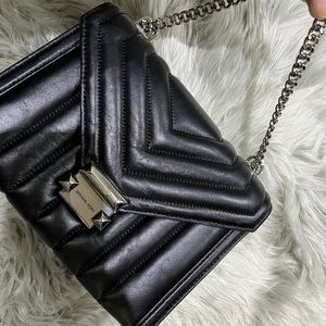 MICHAEL KORS WHITNEY QUILTED ENVELOPE BAG MINOR INDENTS ON THE BACK